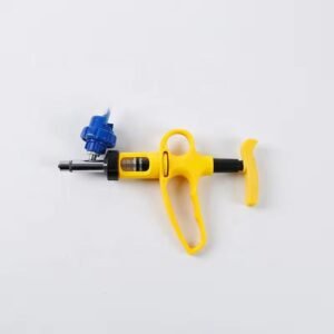 Yellow Veterinary automatic Instrument Animal Injectors