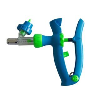 Veterinary Equipment 2ml/5ml Automatic Plastic Continuous Metal Tip Syringe